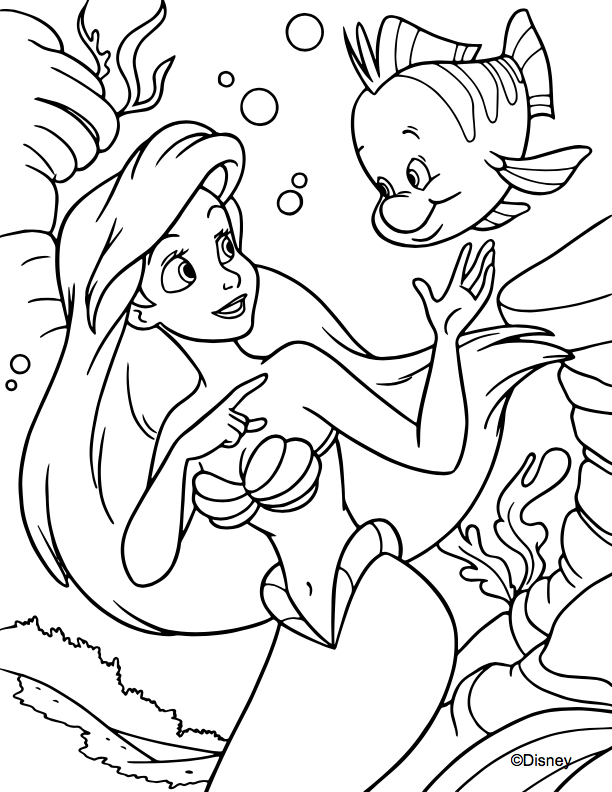 Disney Princesses Coloring Pages Free Printable 19