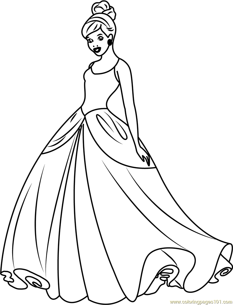 Disney Princesses Coloring Pages Free Printable 36