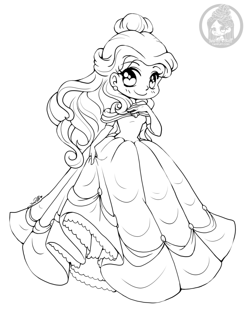 Disney Princesses Coloring Pages Free Printable 37