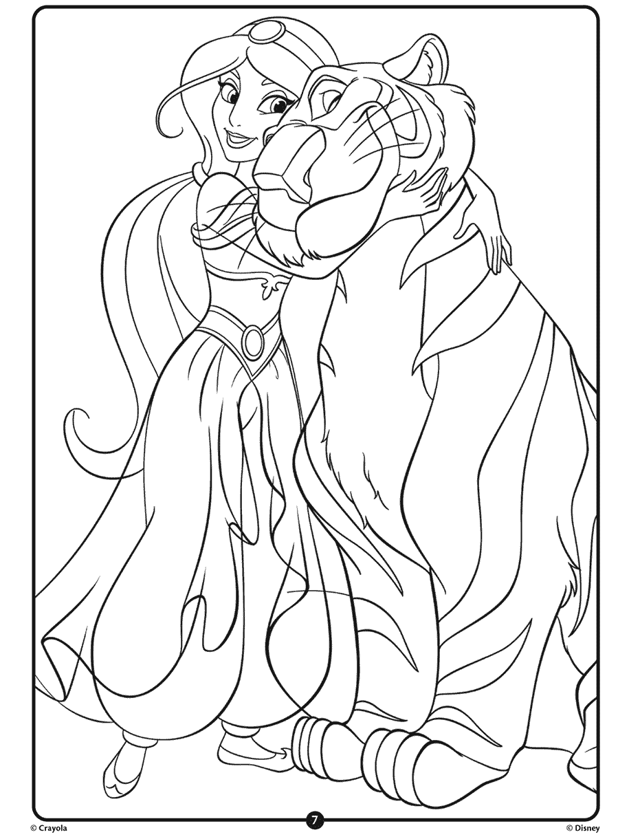 Disney Princesses Coloring Pages Free Printable 4