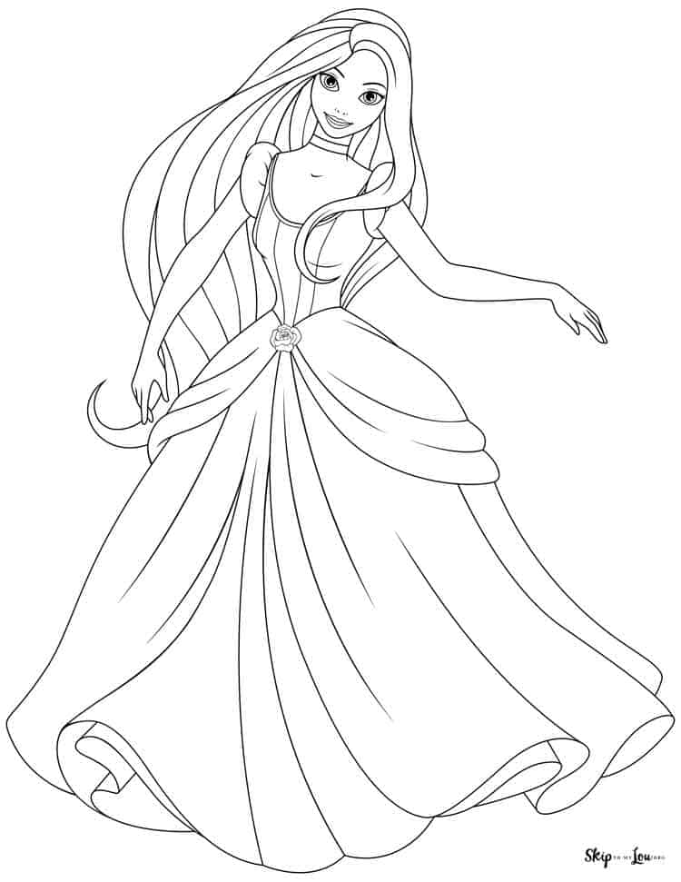 Disney Princesses Coloring Pages Free Printable 42