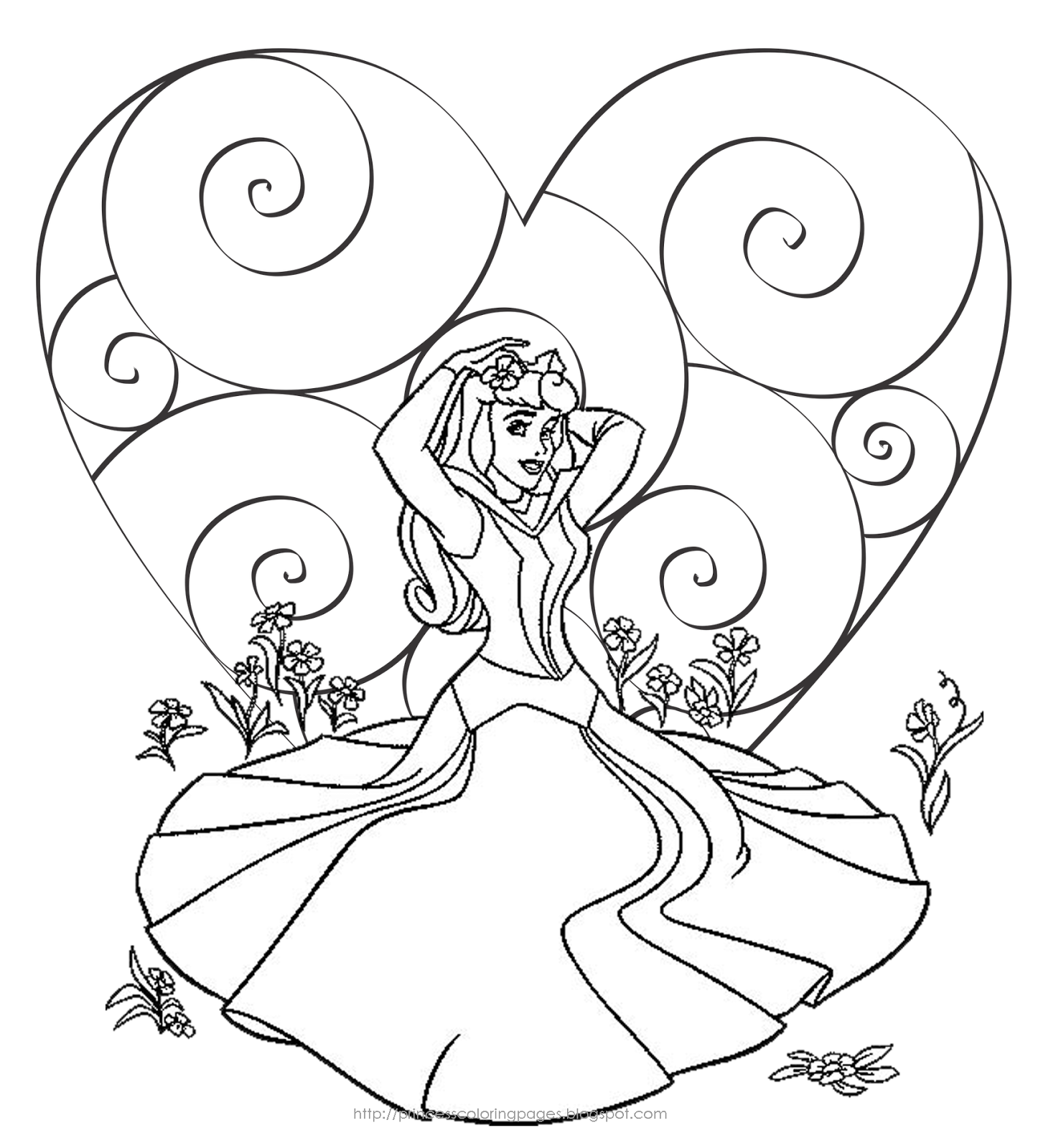 Disney Princesses Coloring Pages Free Printable 46