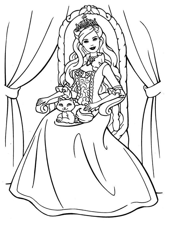 Disney Princesses Coloring Pages Free Printable 48