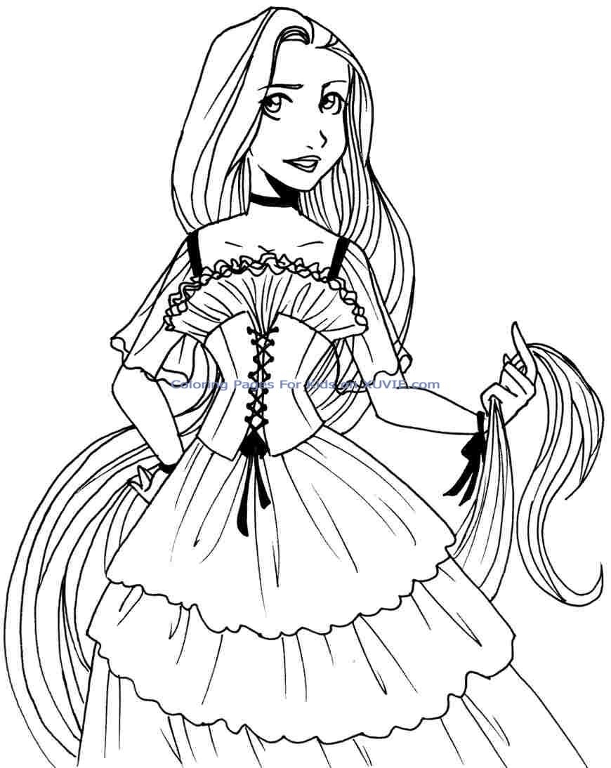 Disney Princesses Coloring Pages Free Printable 5