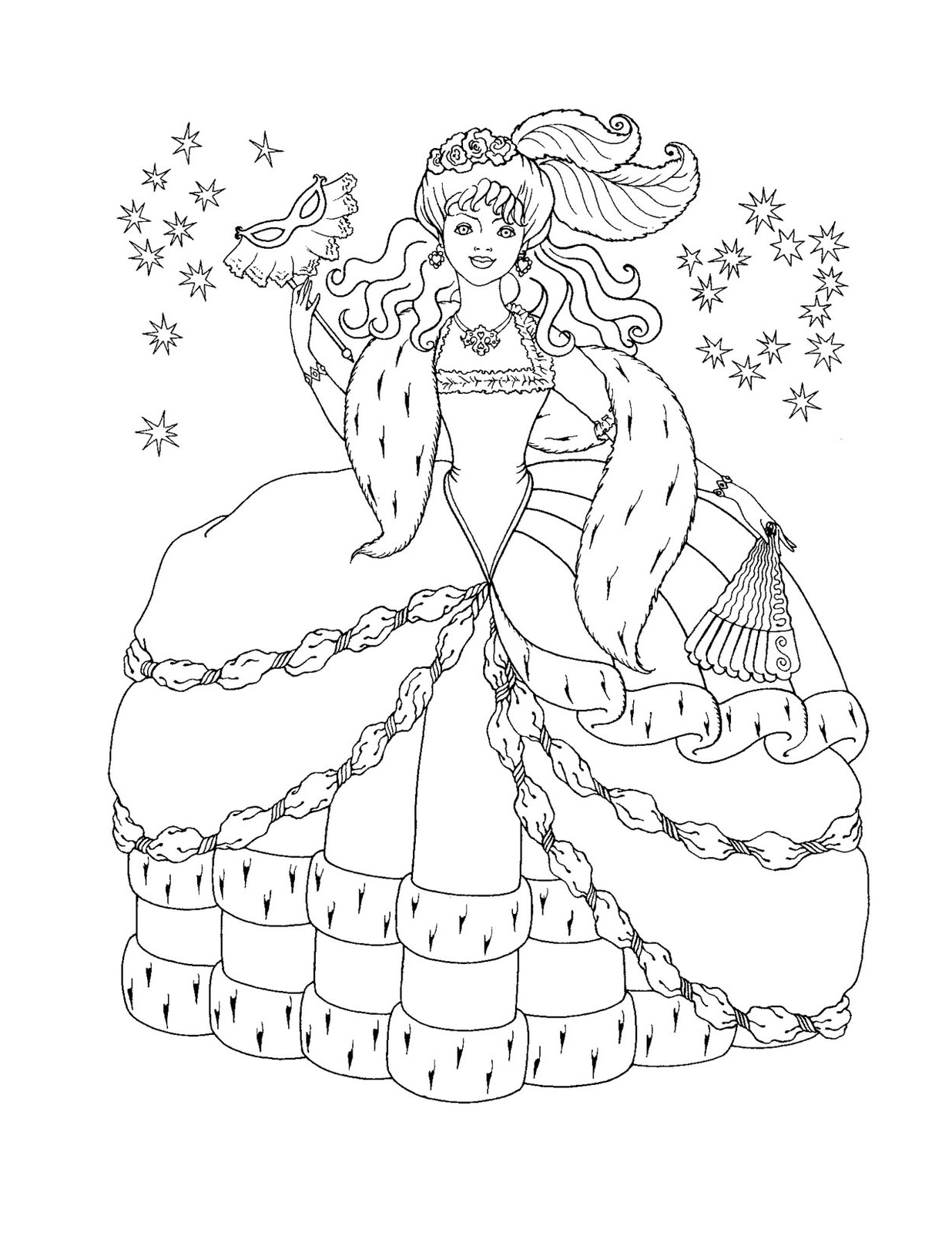 Disney Princesses Coloring Pages Free Printable 50