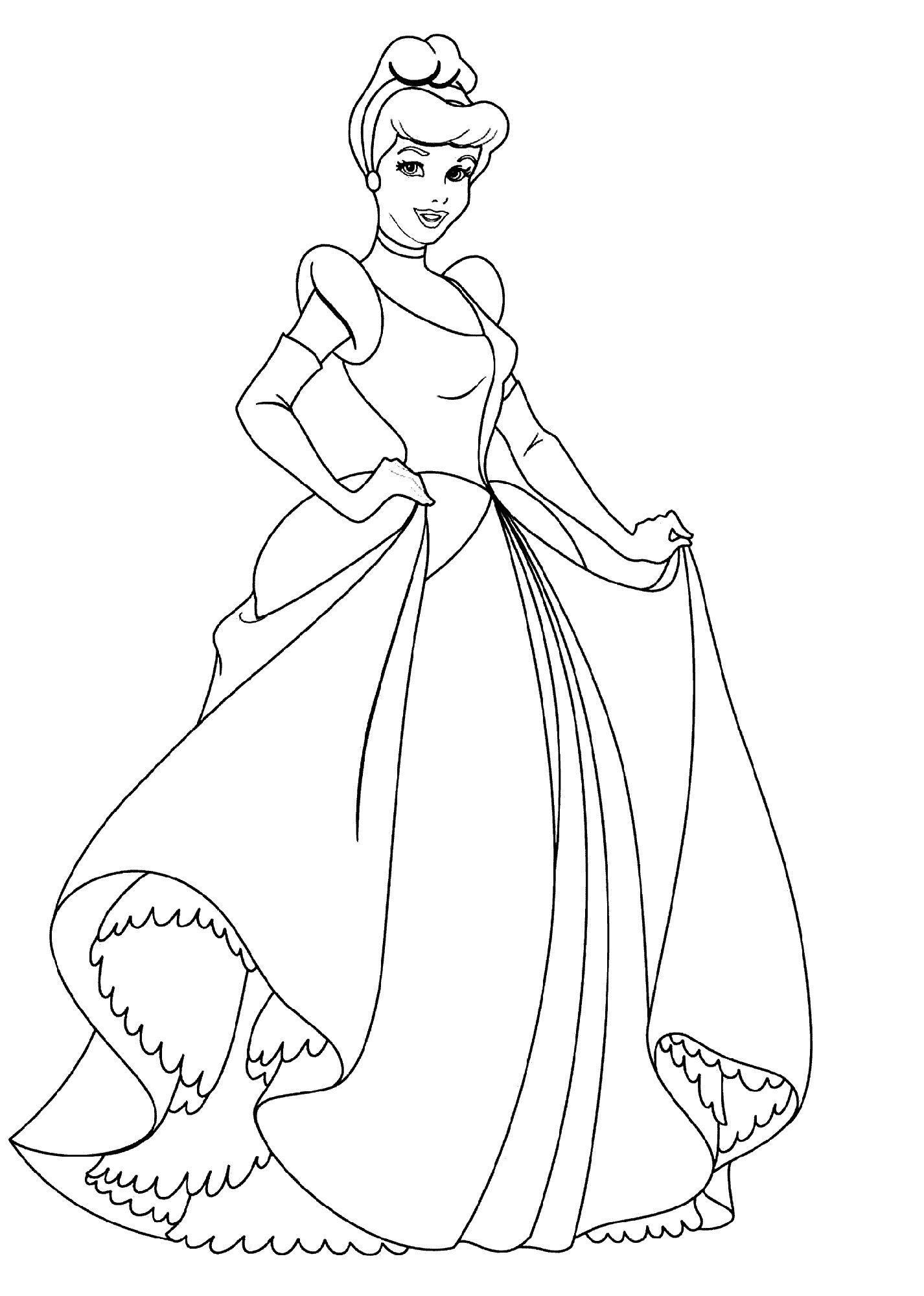 Disney Princesses Coloring Pages Free Printable 51