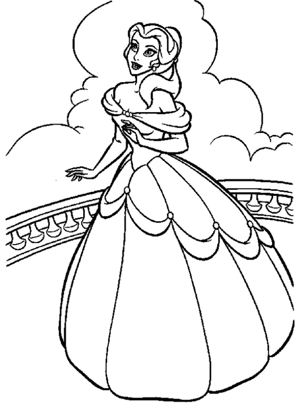 Disney Princesses Coloring Pages Free Printable 52