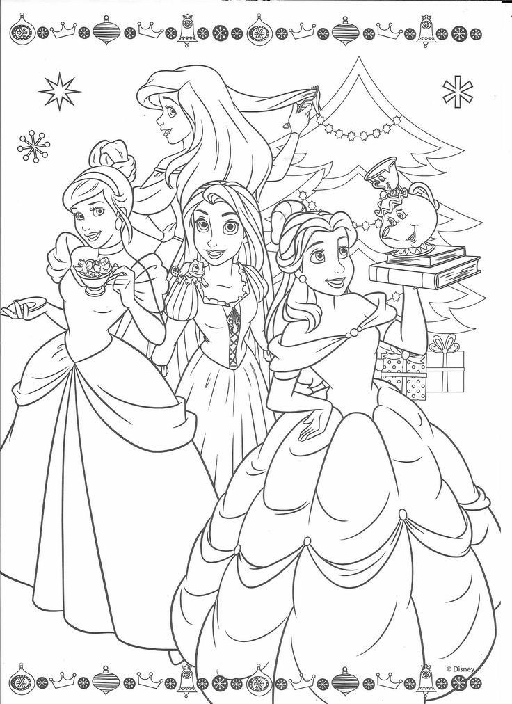 Disney Princesses Coloring Pages Free Printable 56