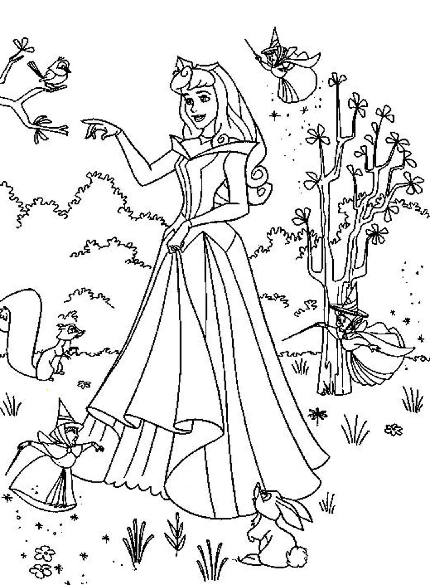 Disney Princesses Coloring Pages Free Printable 60