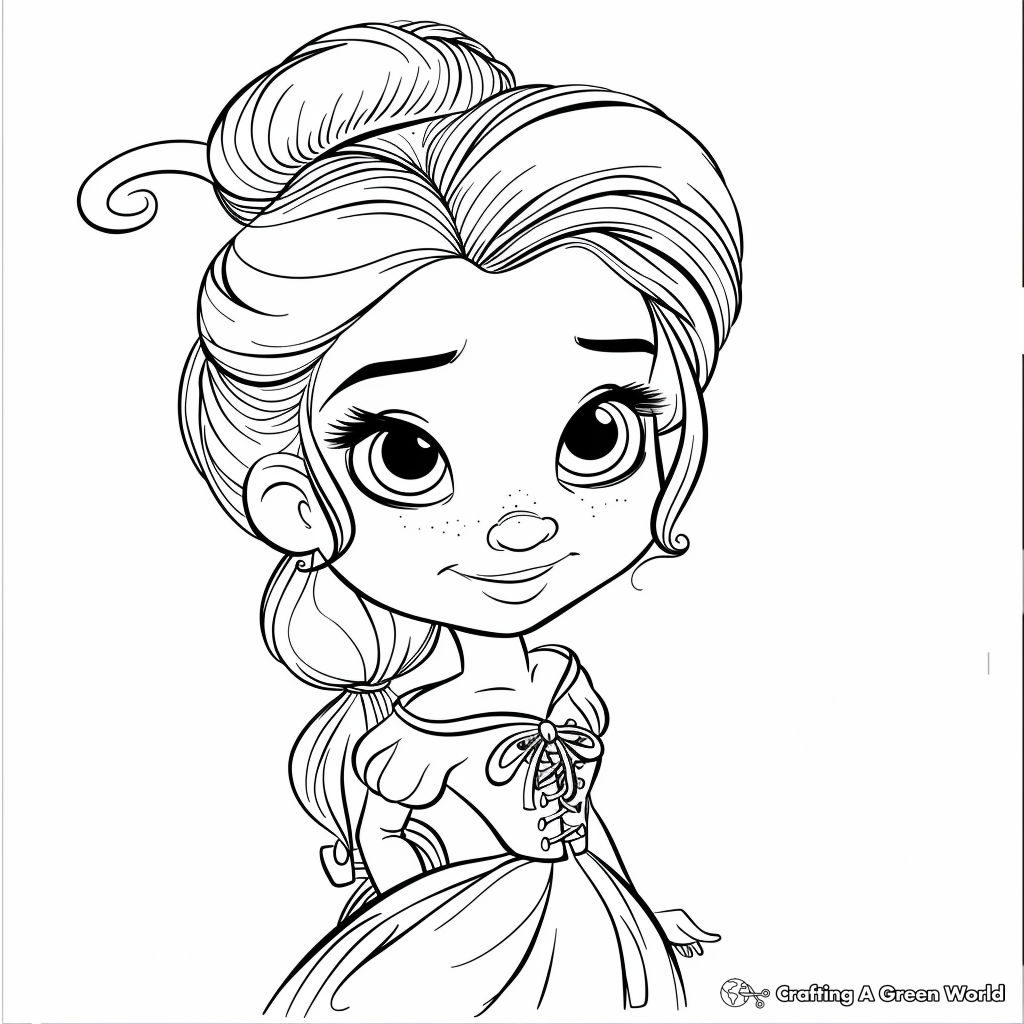 Disney Princesses Coloring Pages Free Printable 68