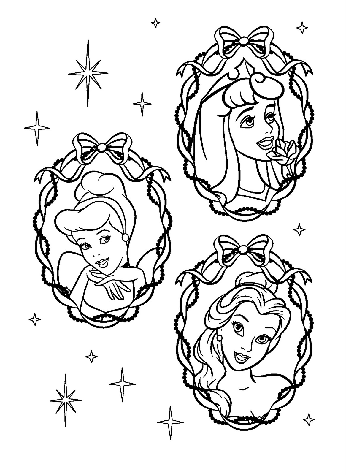 Disney Princesses Coloring Pages Free Printable 83