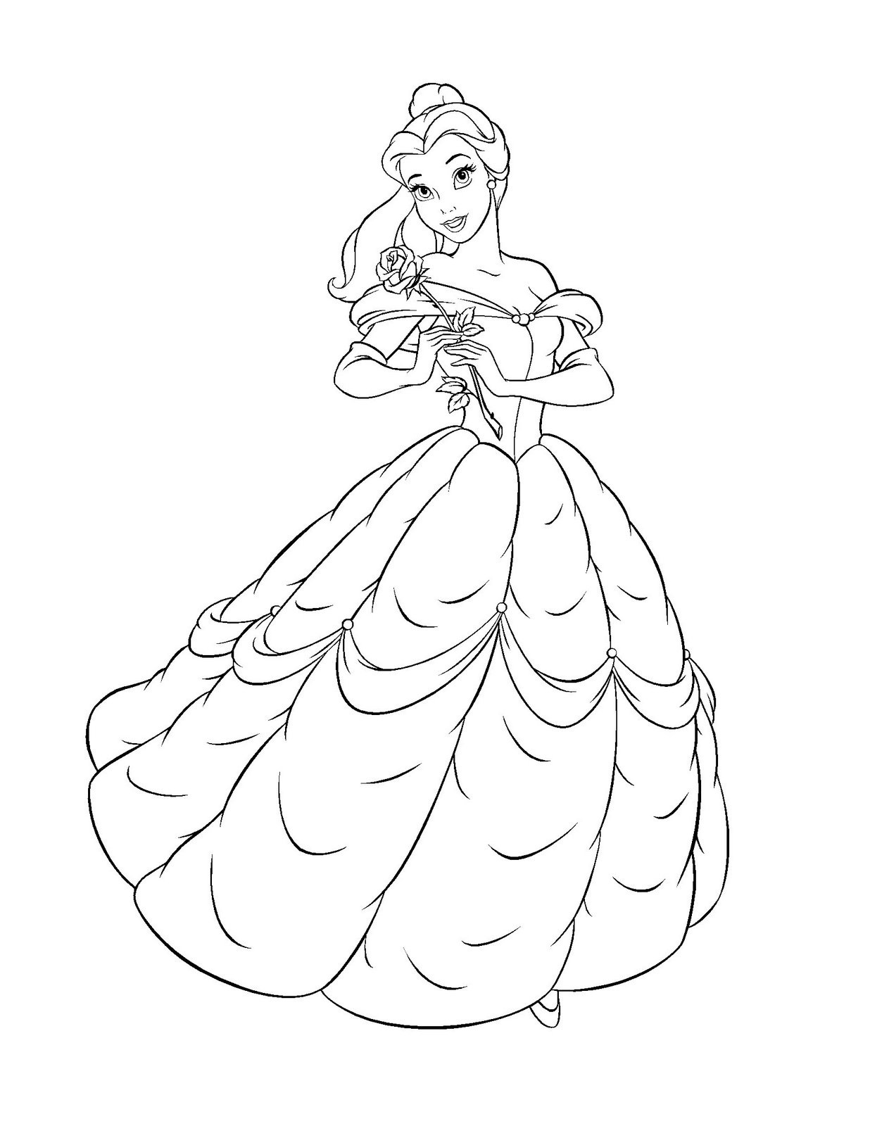 Disney Princesses Coloring Pages Free Printable 94