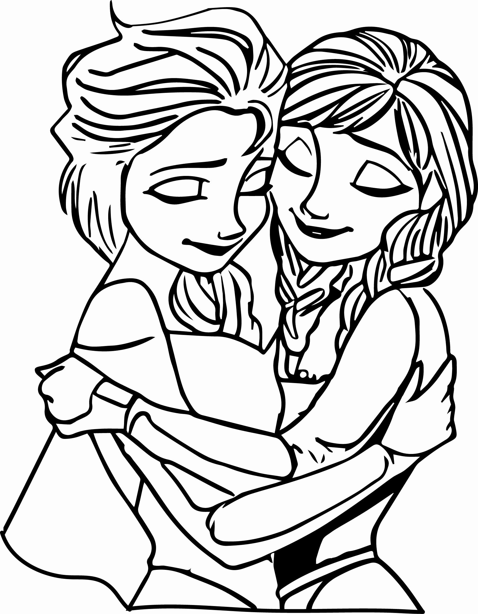 Elsa and Anna Coloring Pages Free Printable 103