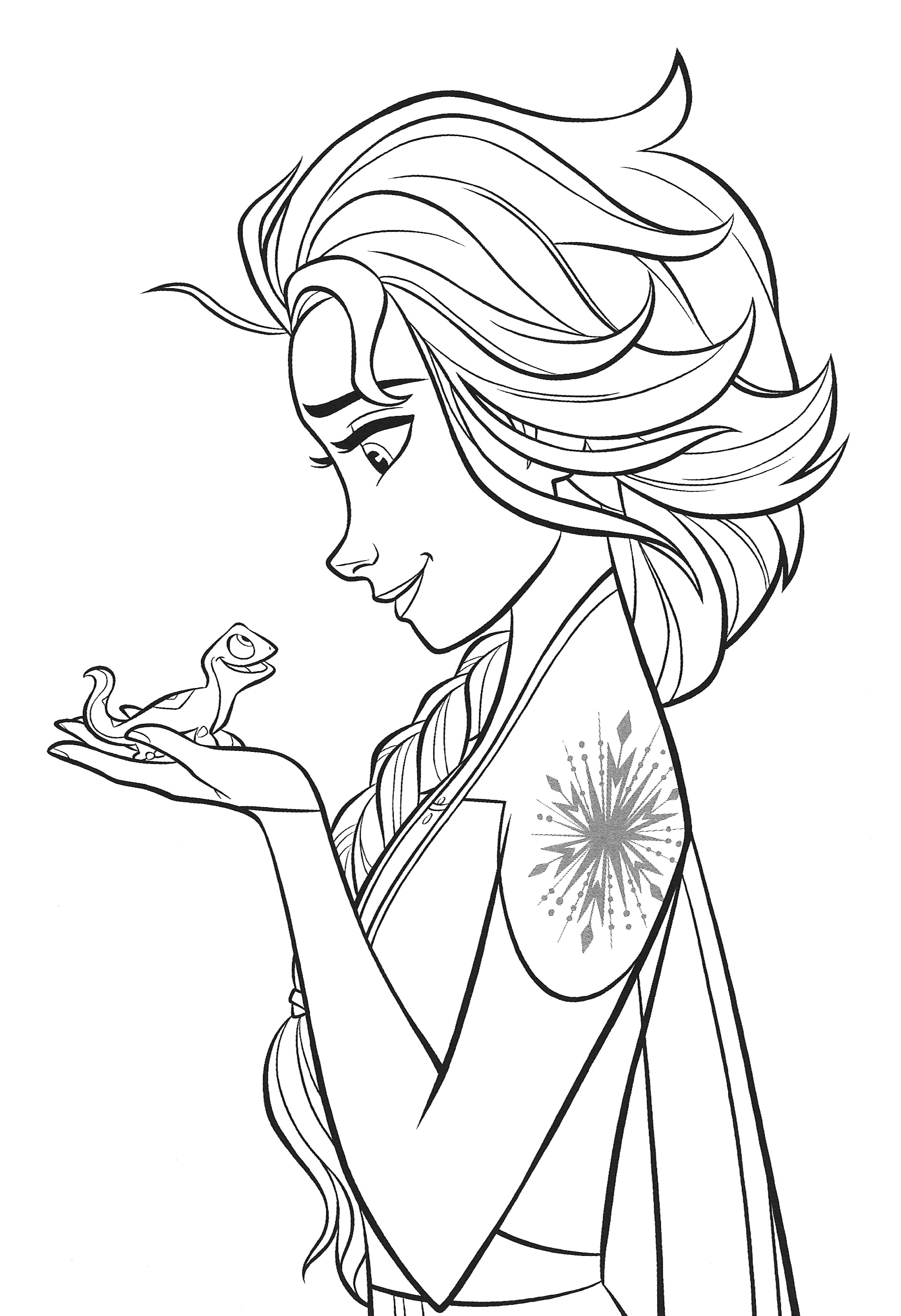 Elsa and Anna Coloring Pages Free Printable 127