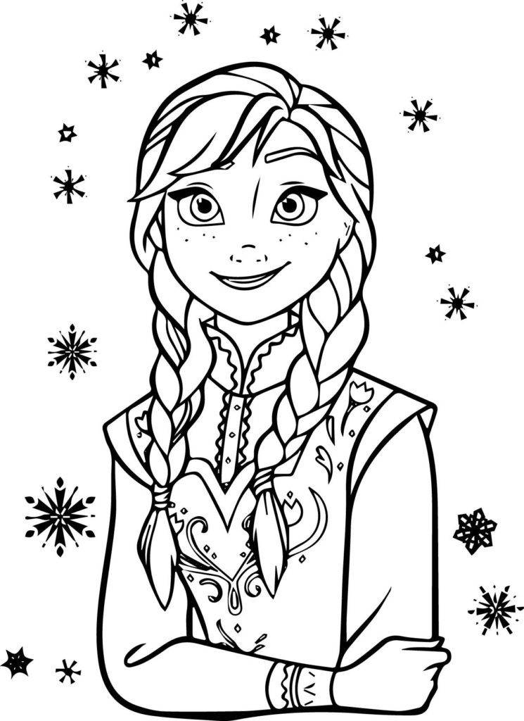 Elsa and Anna Coloring Pages Free Printable 136