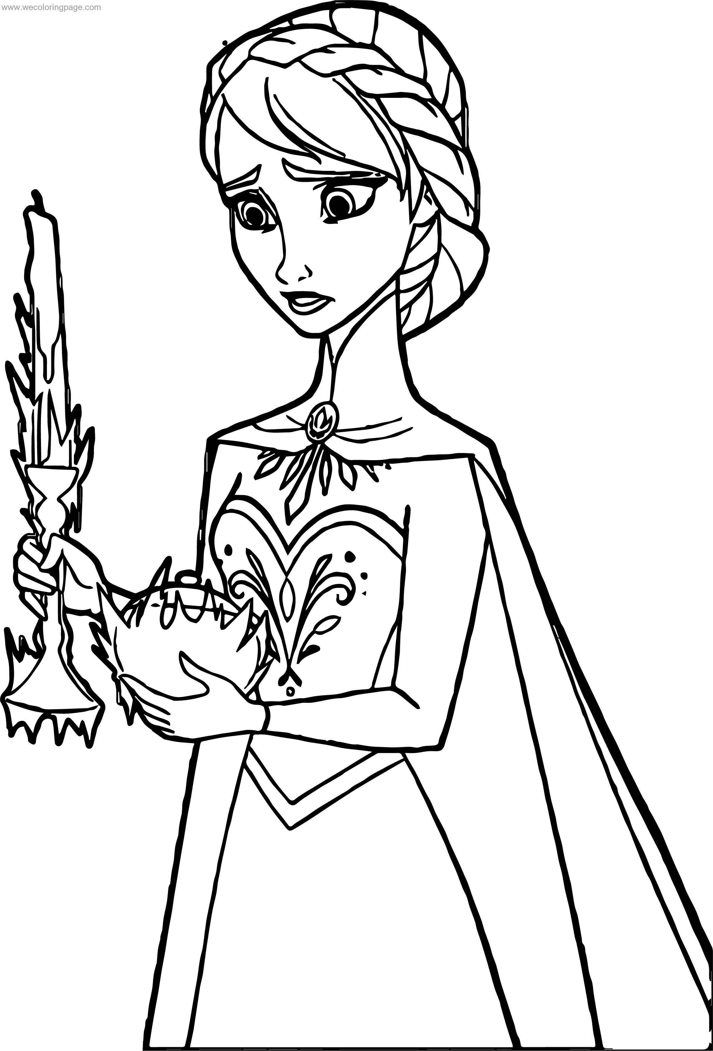 Elsa and Anna Coloring Pages Free Printable 146