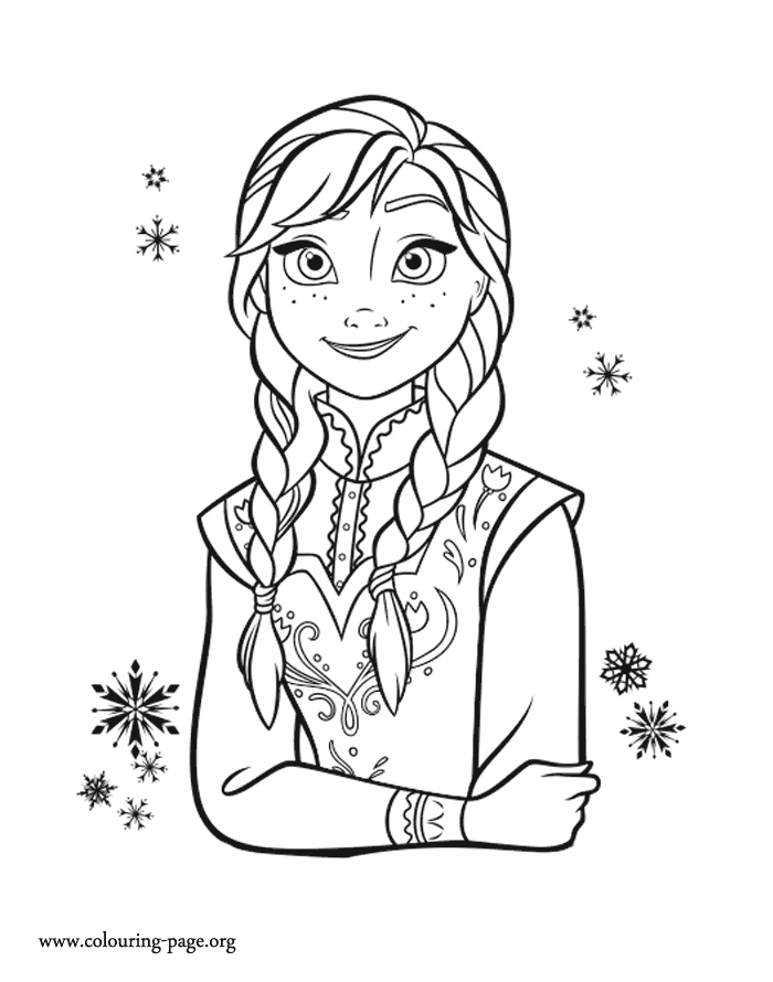 Elsa and Anna Coloring Pages Free Printable 148