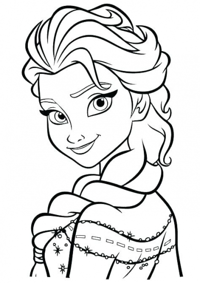 Elsa and Anna Coloring Pages Free Printable 182