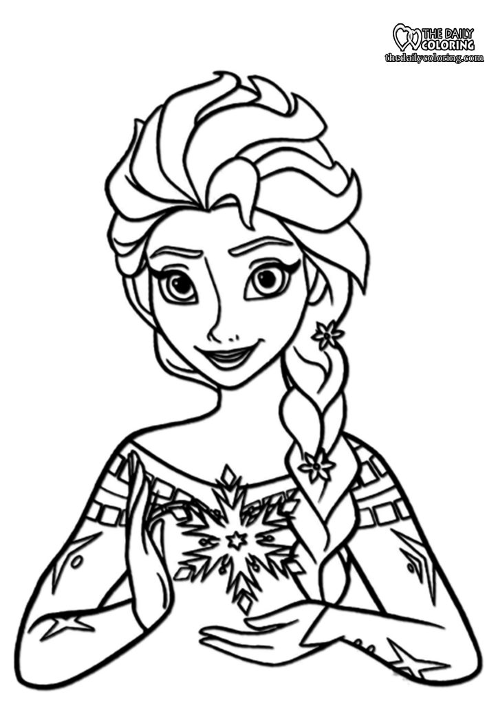 Elsa and Anna Coloring Pages Free Printable 24