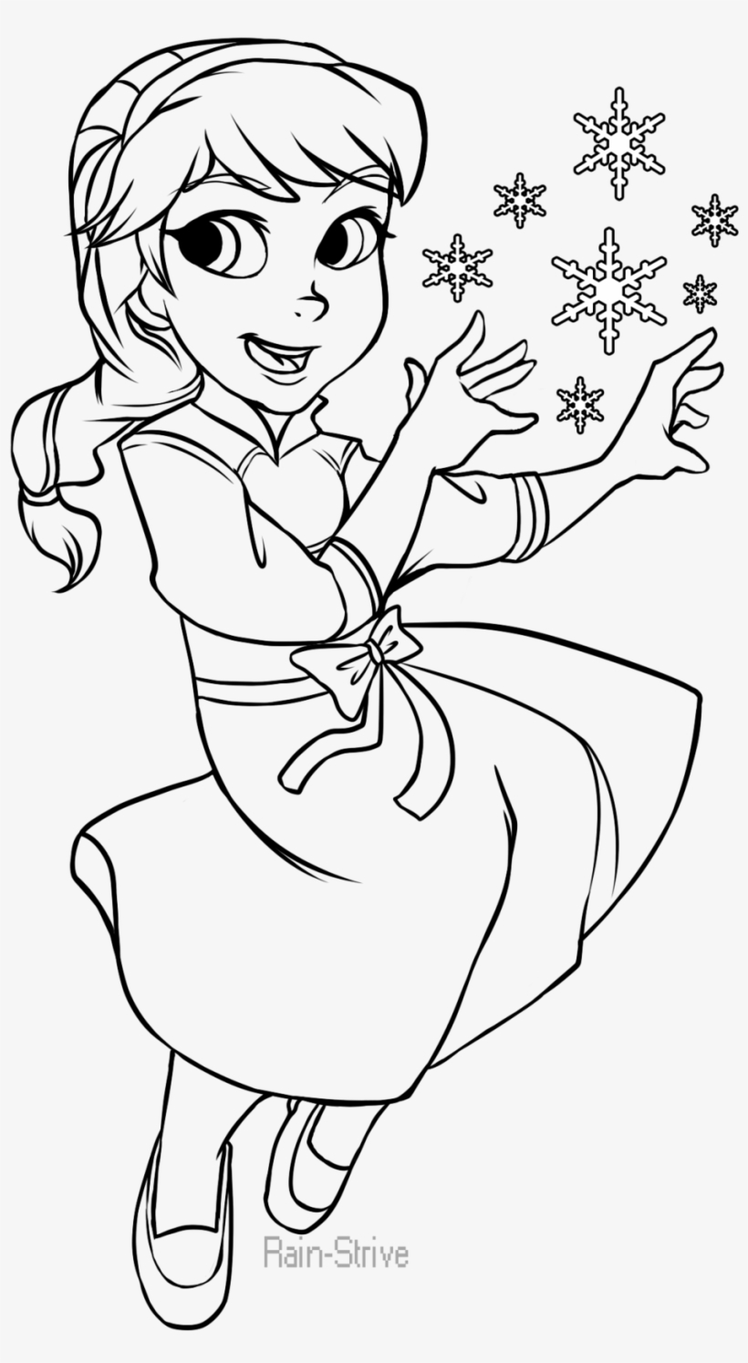 Elsa and Anna Coloring Pages Free Printable 38