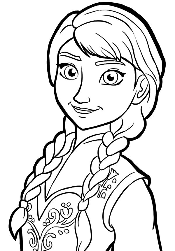 Elsa and Anna Coloring Pages Free Printable 4