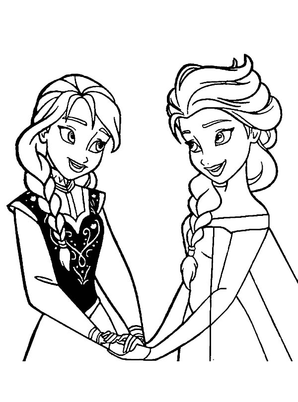 Elsa and Anna Coloring Pages Free Printable 42