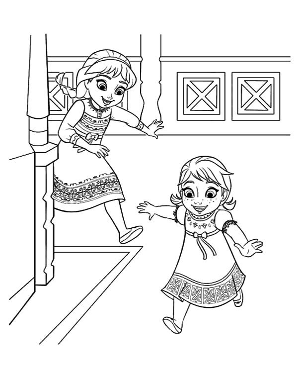 Elsa and Anna Coloring Pages Free Printable 46