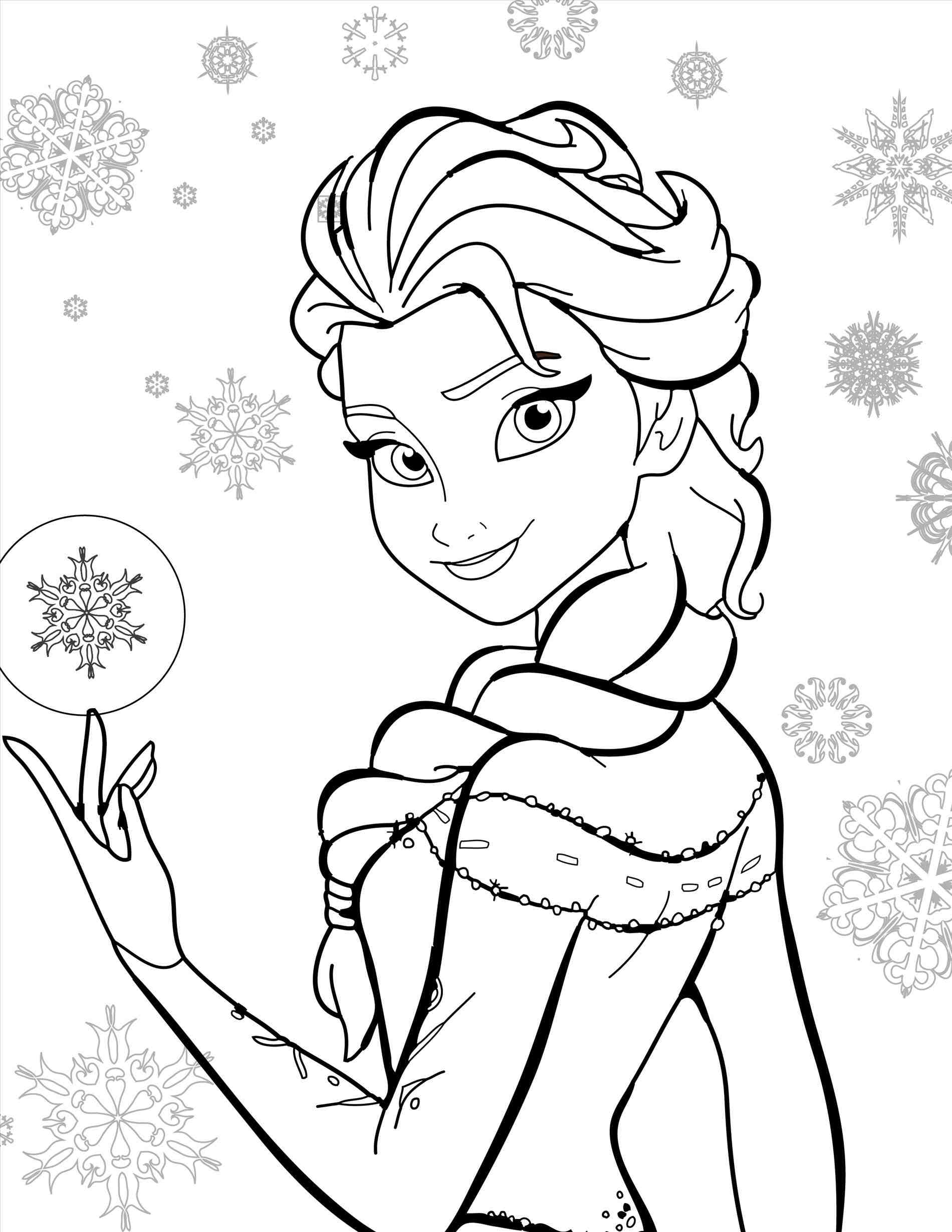 Elsa and Anna Coloring Pages Free Printable 49