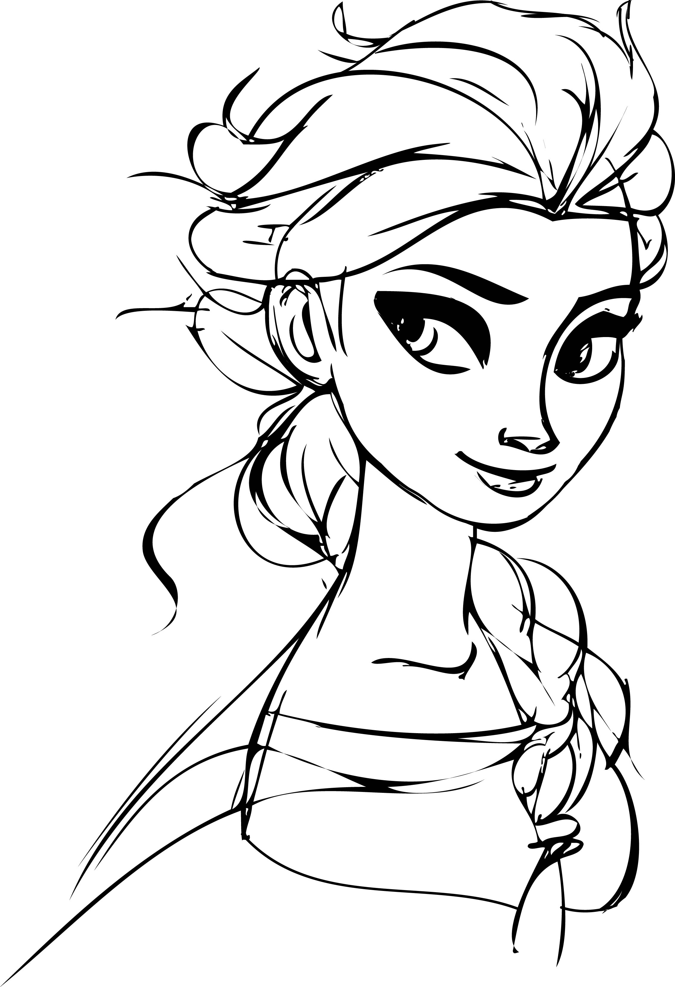 Elsa and Anna Coloring Pages Free Printable 84