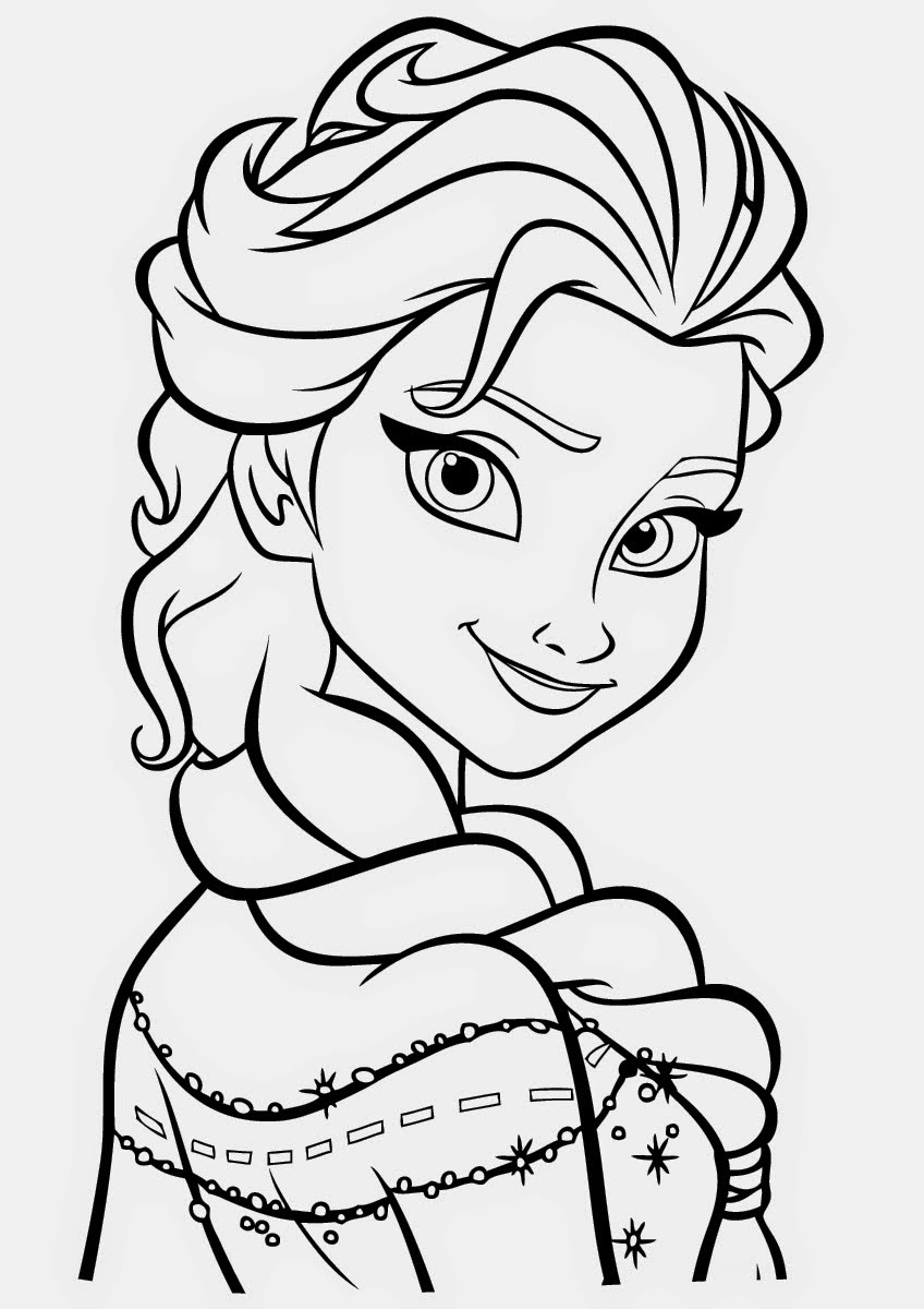 Elsa and Anna Coloring Pages Free Printable 97