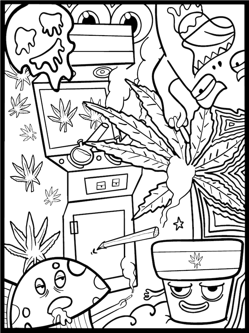 Funny Coloring Pages for Grown Ups 100