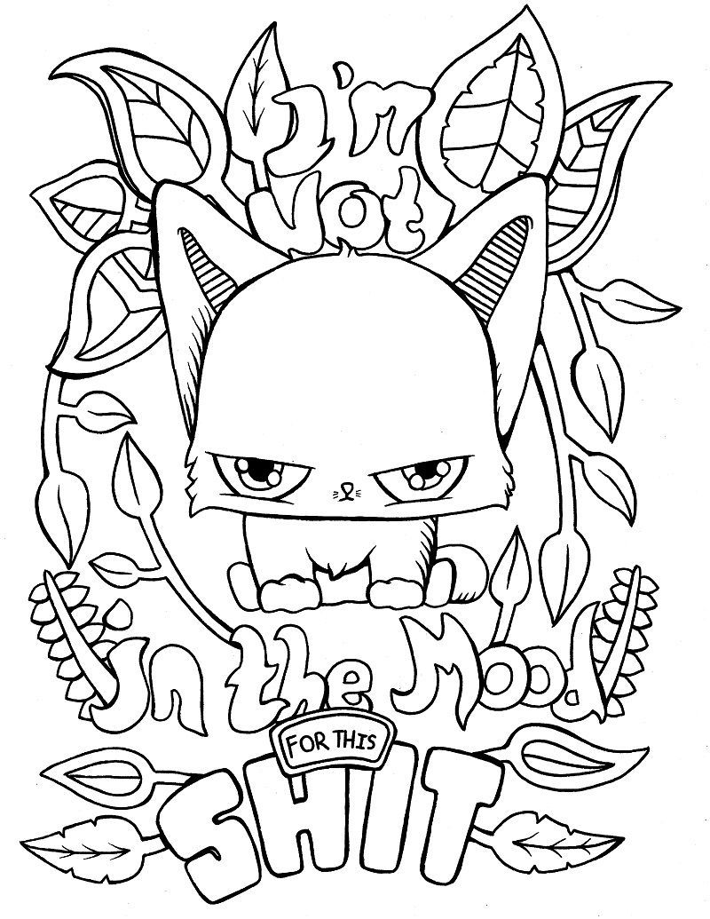 Funny Coloring Pages for Grown Ups 12