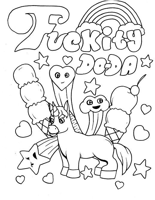 Funny Coloring Pages for Grown Ups 9