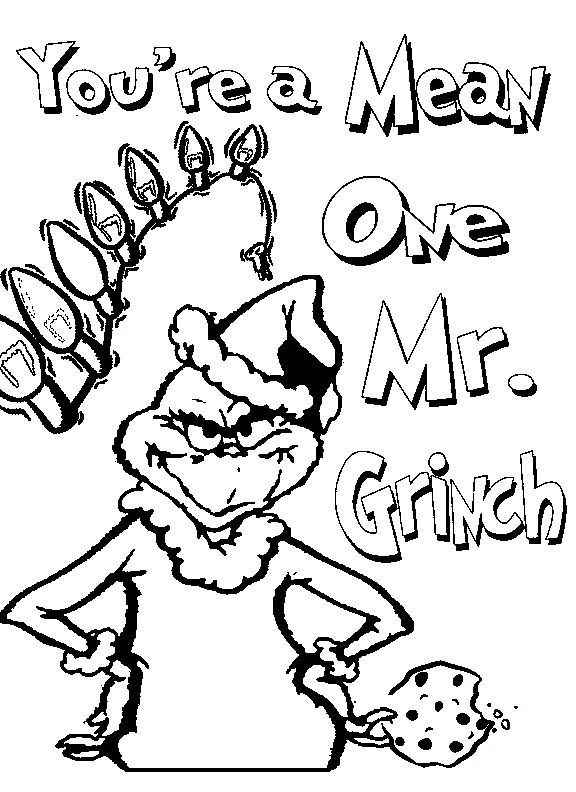 Grinch Coloring Pages FREE Printable 11