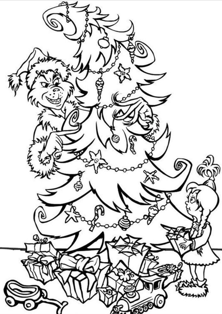 Grinch Coloring Pages FREE Printable 15