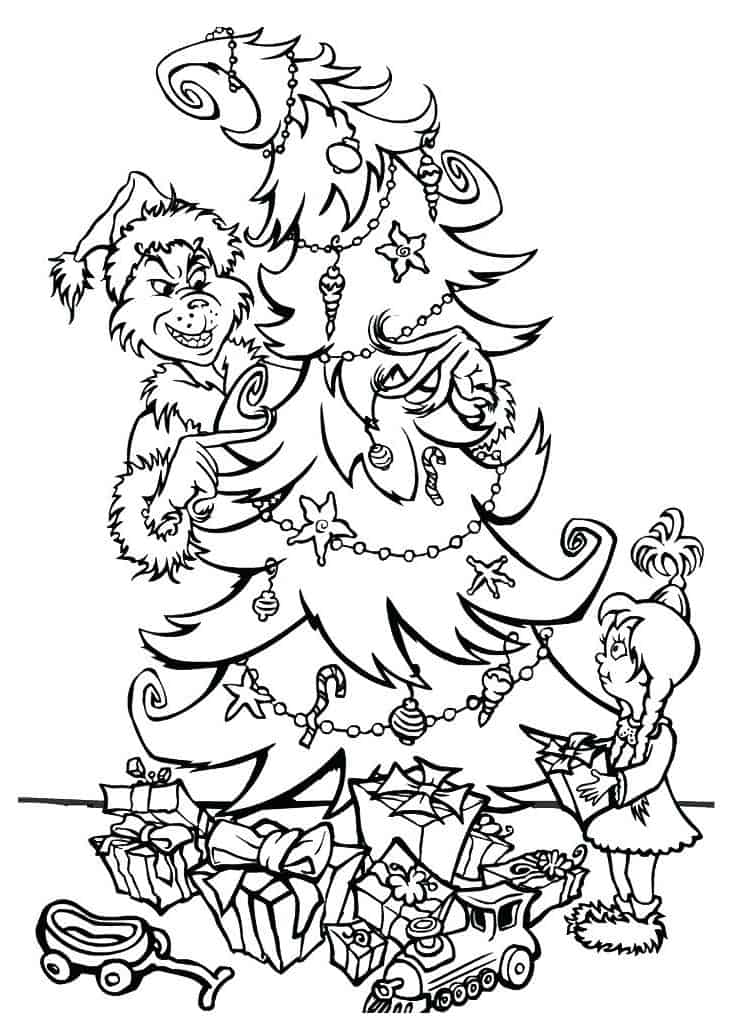 Grinch Coloring Pages FREE Printable 23