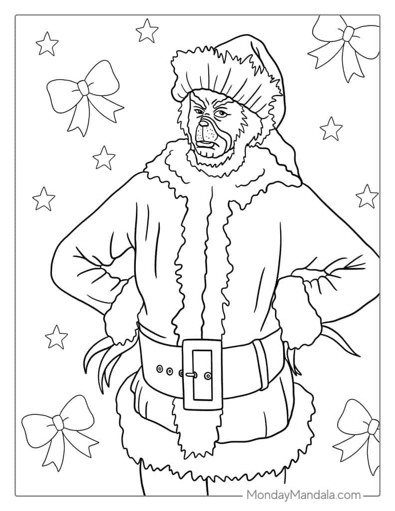 Grinch Coloring Pages FREE Printable 62