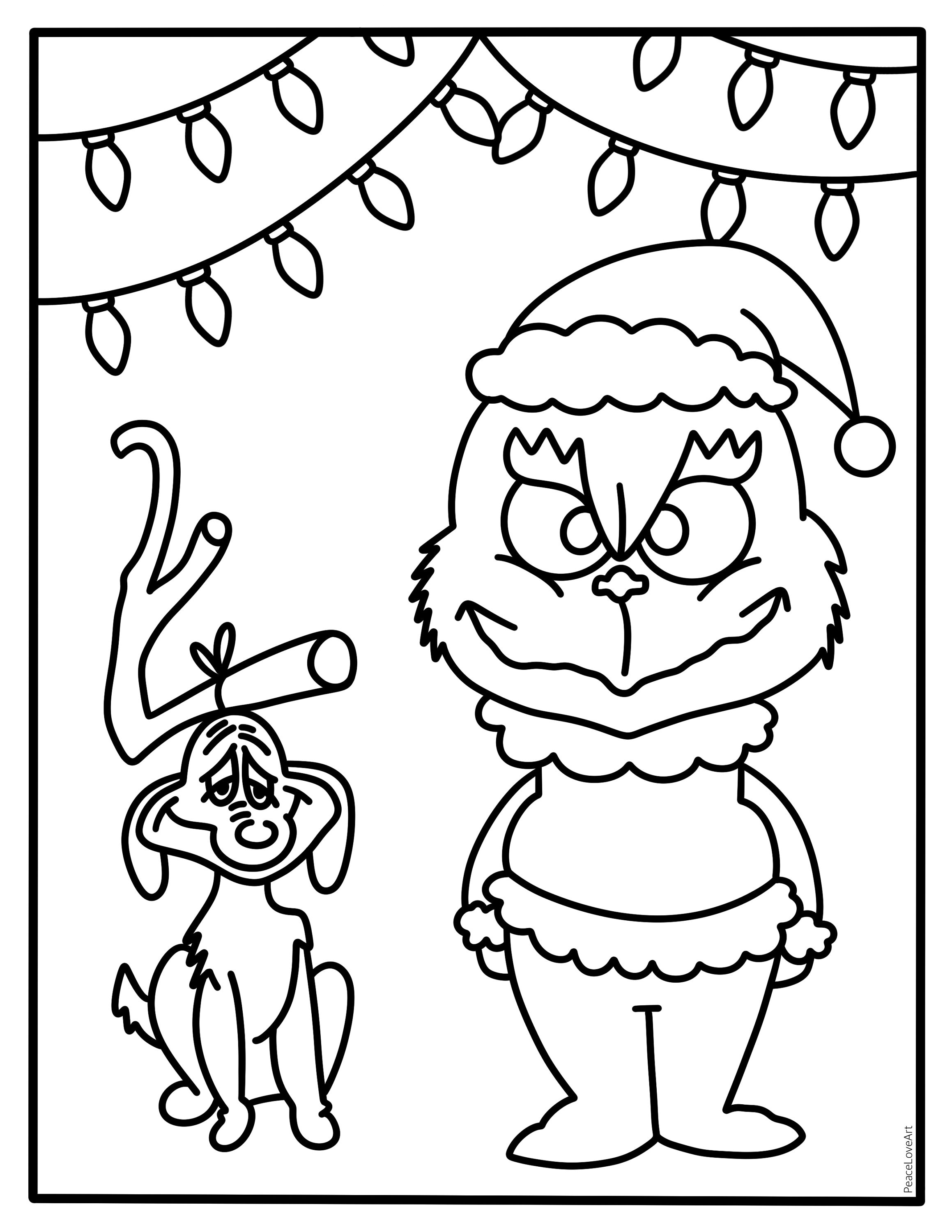 Grinch Coloring Pages FREE Printable 86