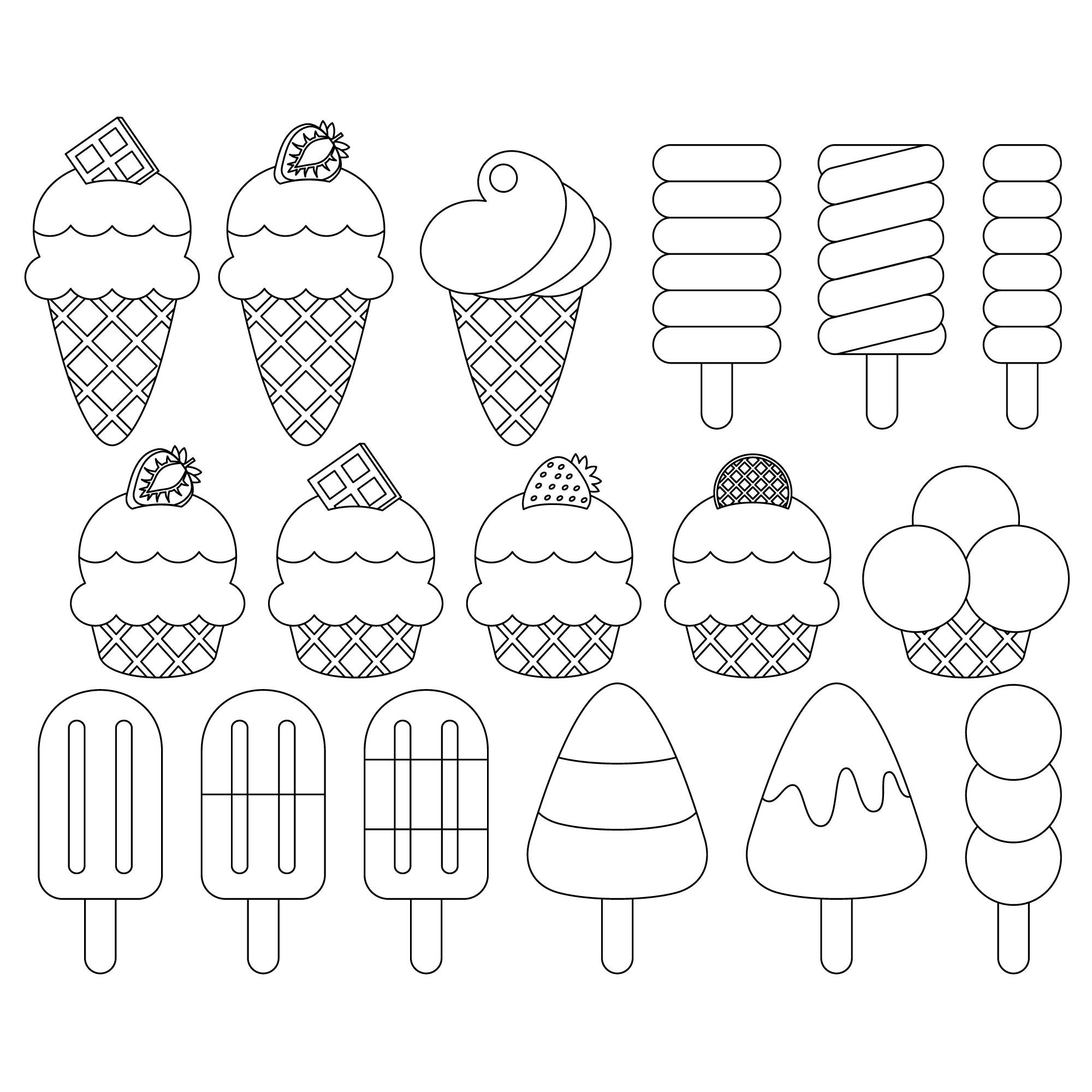 Ice Cream Coloring Pages for Adults Unique 10