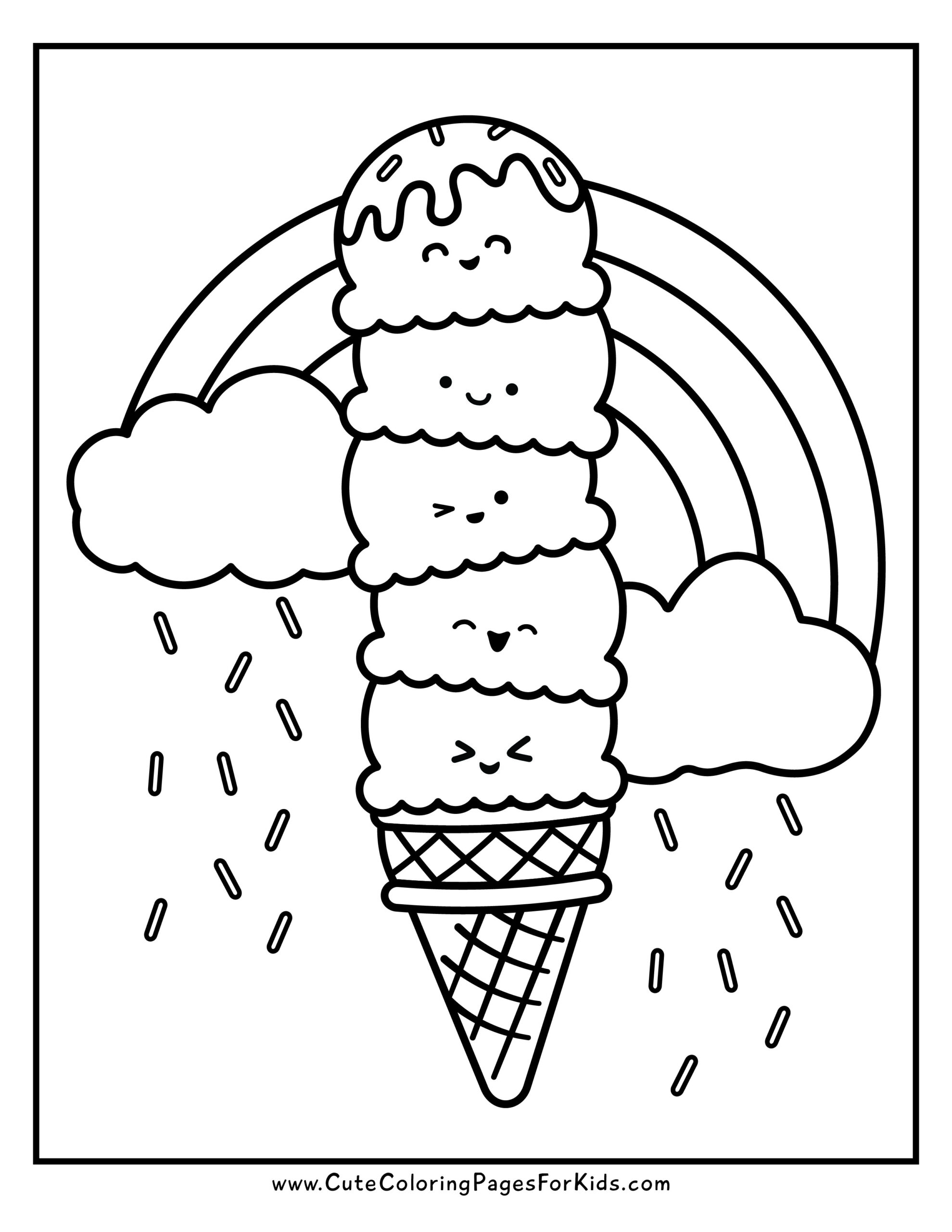 Ice Cream Coloring Pages for Adults Unique 105