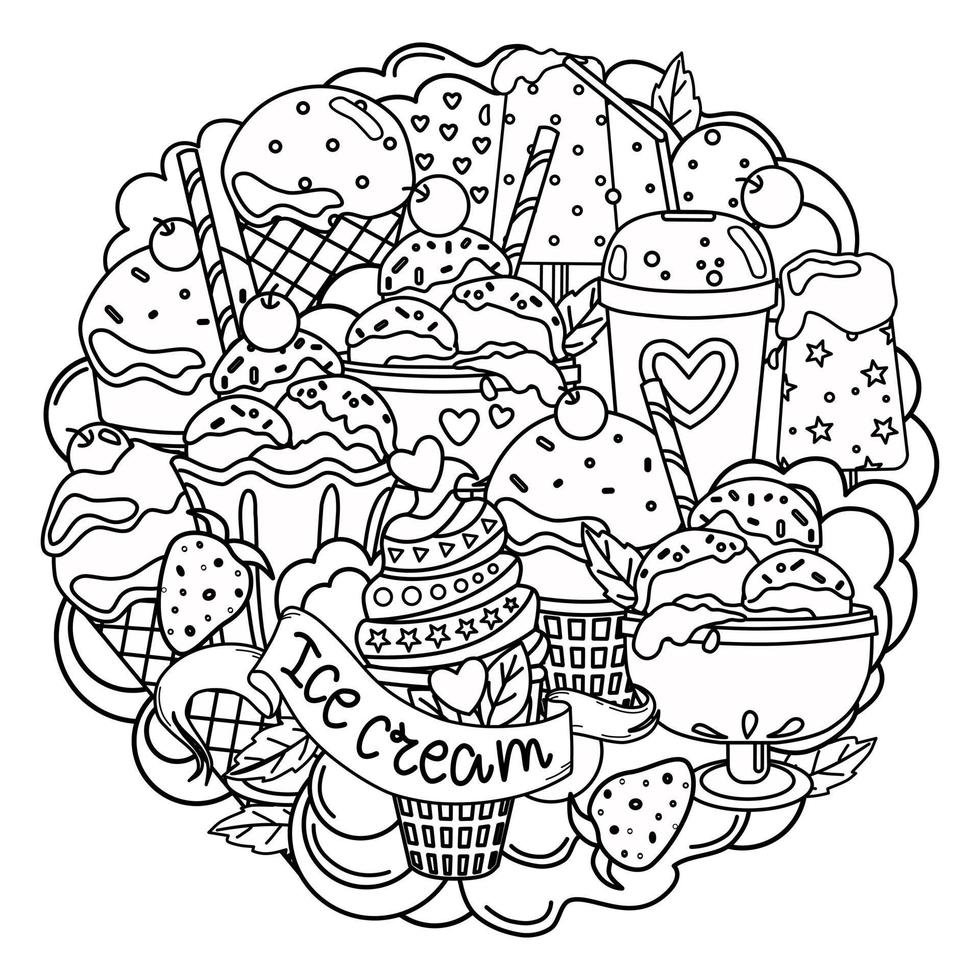 Ice Cream Coloring Pages for Adults Unique 106