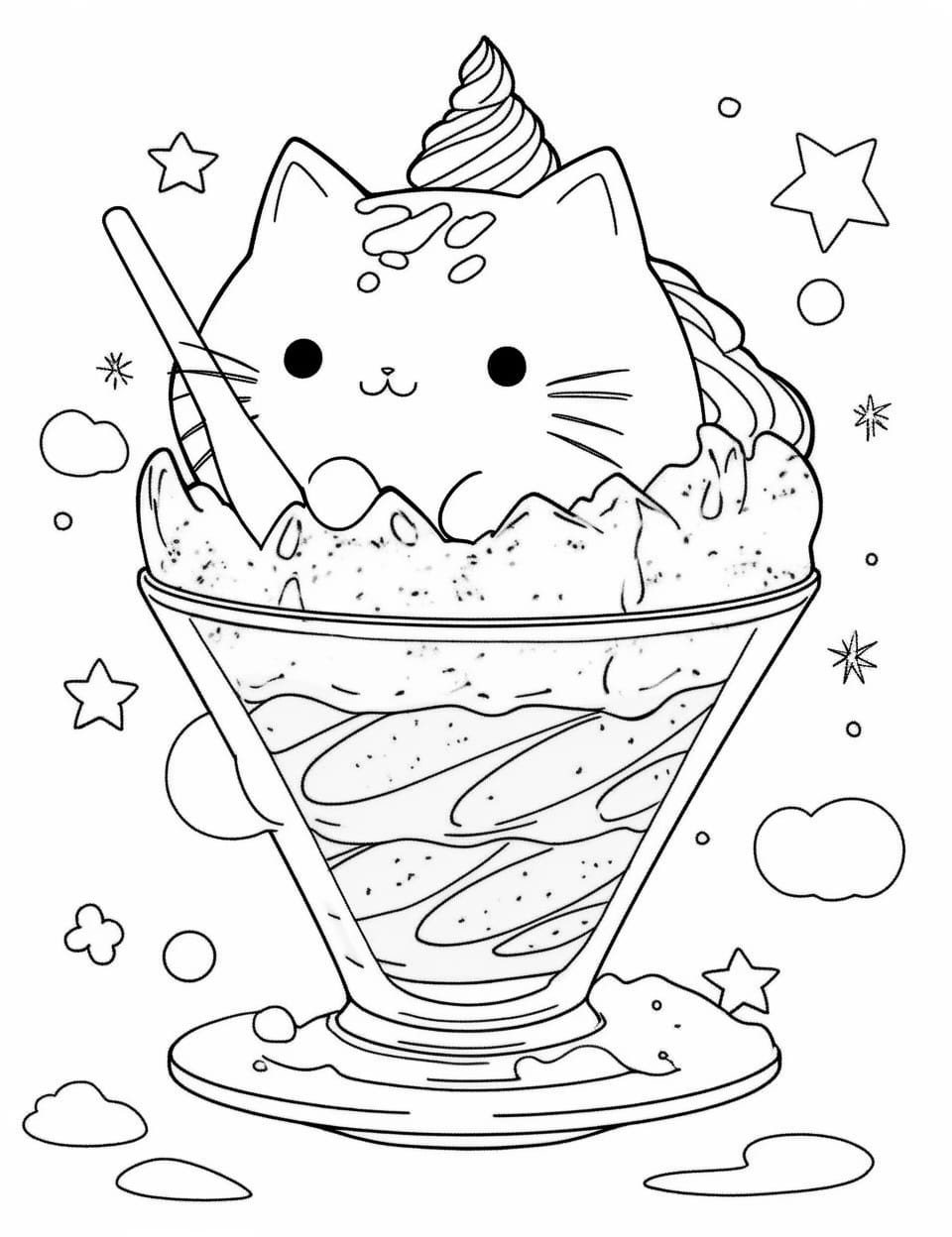 Ice Cream Coloring Pages for Adults Unique 107