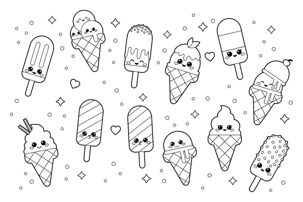 Ice Cream Coloring Pages for Adults Unique 108