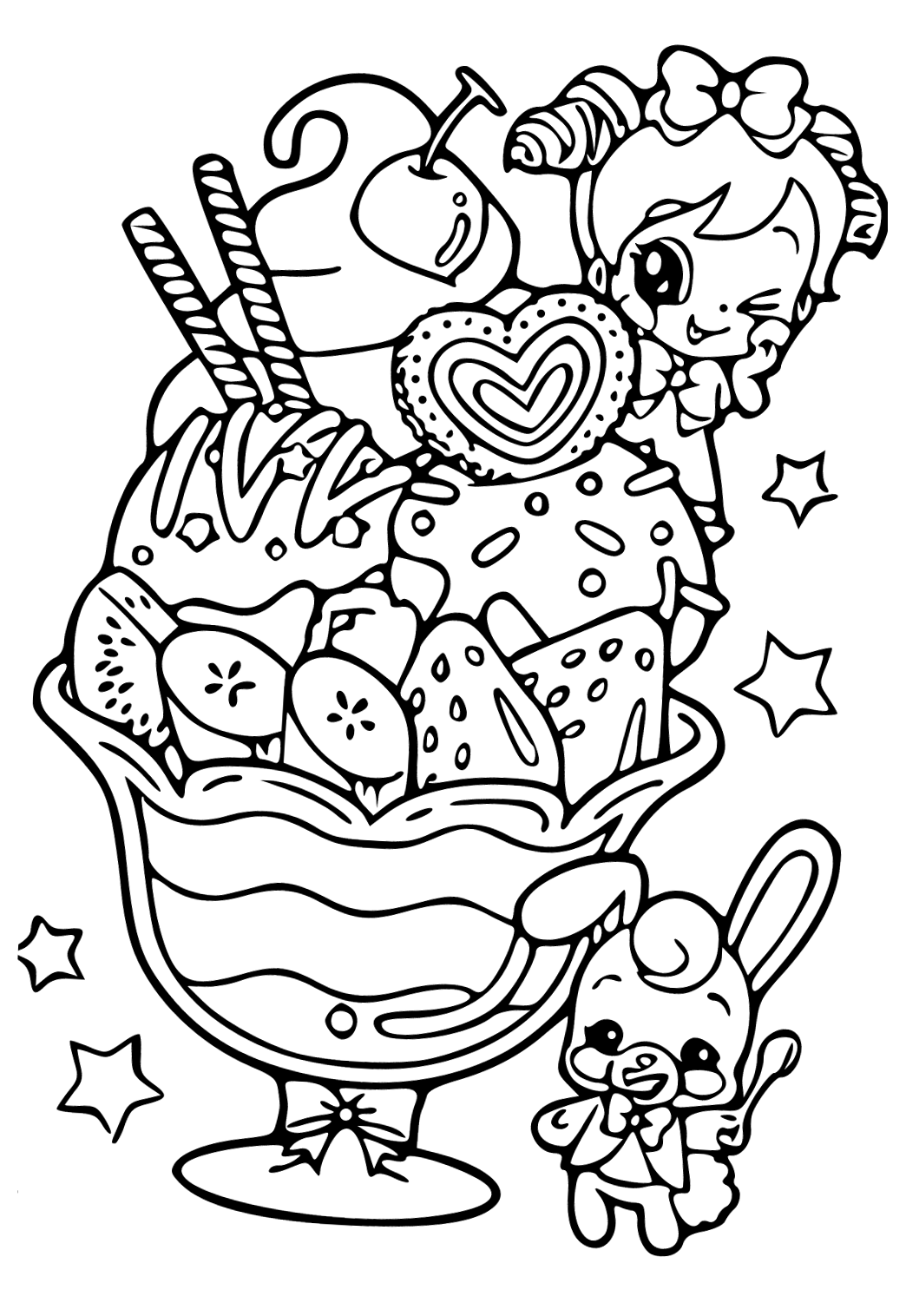 Ice Cream Coloring Pages for Adults Unique 11