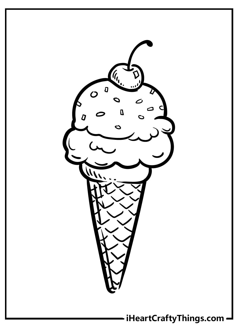 Ice Cream Coloring Pages for Adults Unique 123