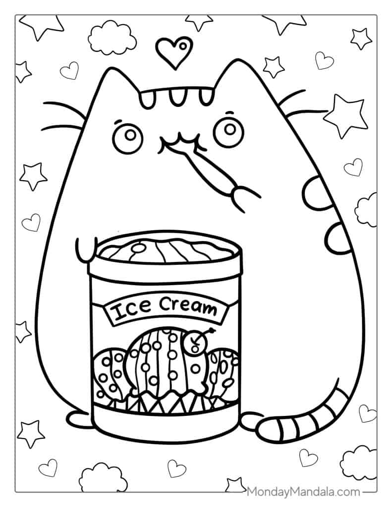 Ice Cream Coloring Pages for Adults Unique 125