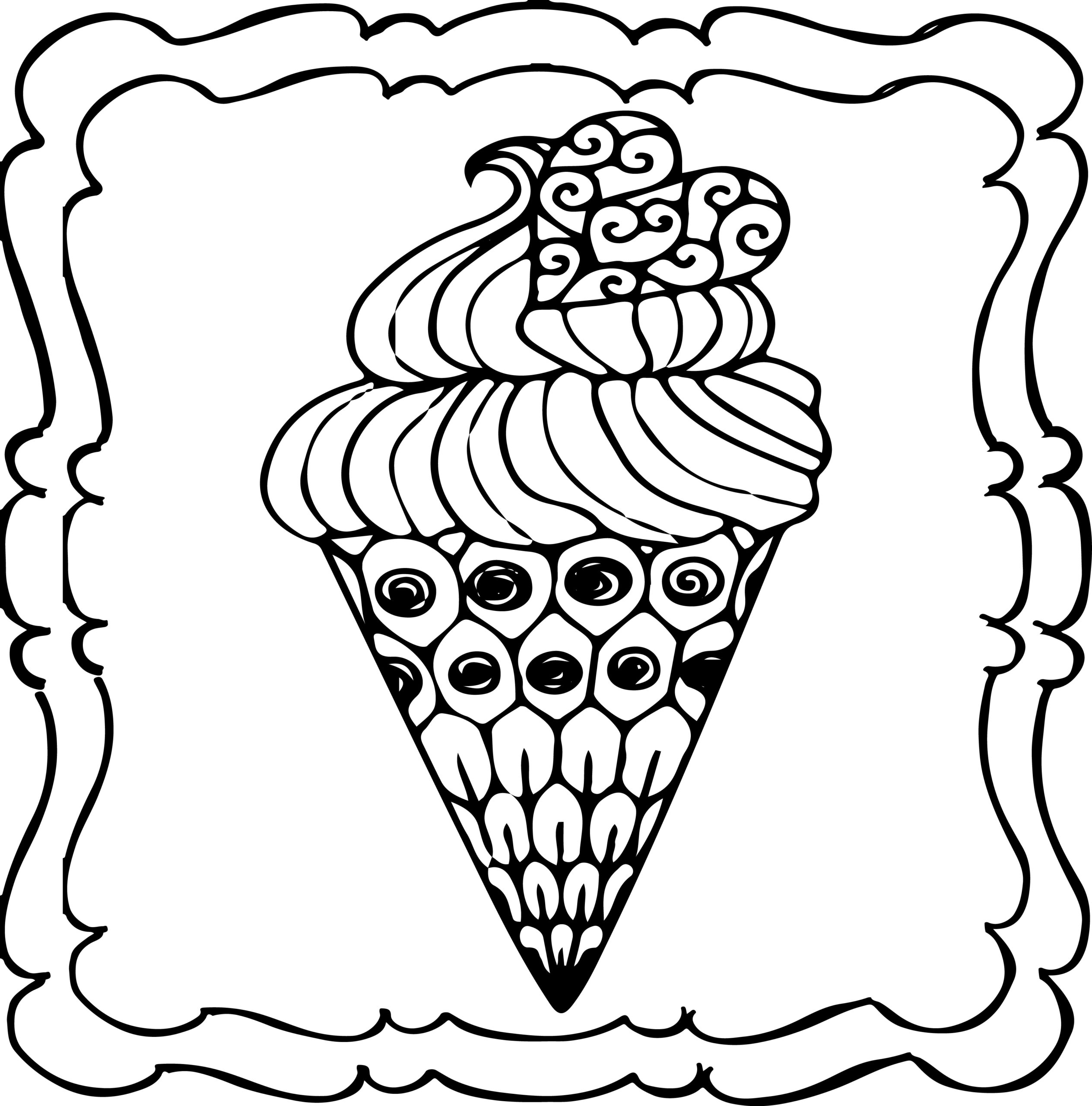 Ice Cream Coloring Pages for Adults Unique 132