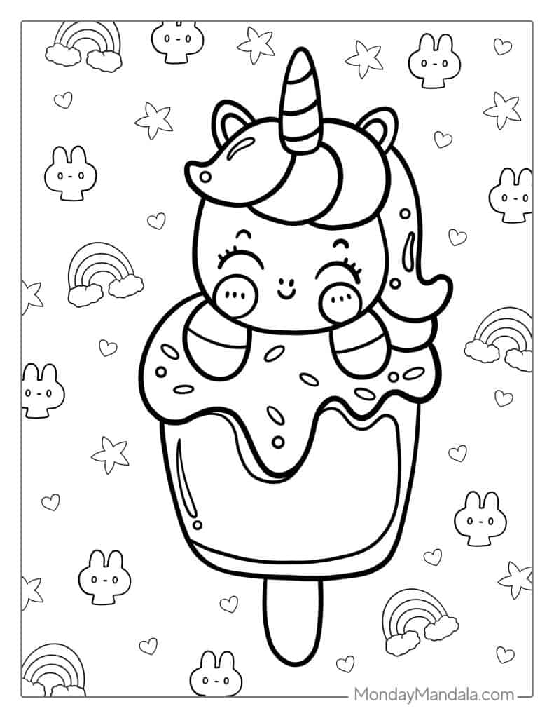 Ice Cream Coloring Pages for Adults Unique 145