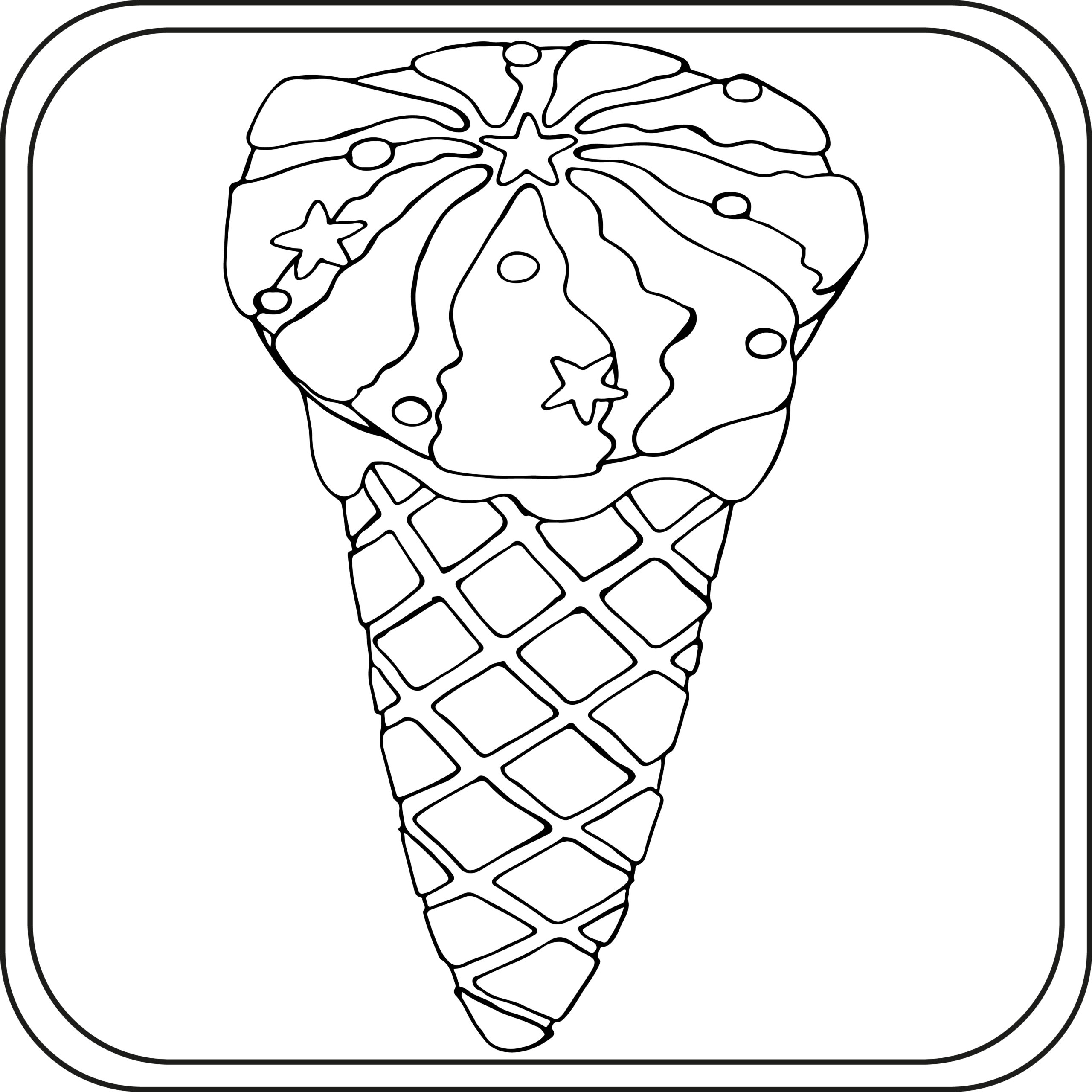 Ice Cream Coloring Pages for Adults Unique 148