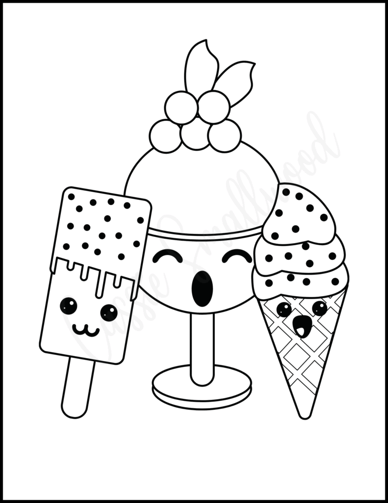 Ice Cream Coloring Pages for Adults Unique 150